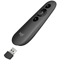 Logitech R500 Laser presentation remote - Graphite - 2.4GHz Bluetooth