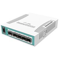 MikroTik Cloud Router Switch 5 Port SFP 1 PoE SFP Combo Port | CRS106-1C-5S