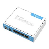 MikroTik hAP Lite 2.4GHz 1.5dBi 4 Port Ethernet WiFi Router | RB941-2nD