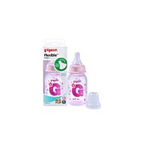 Pigeon - Flexible Bottle STD Neck Pink 120ml