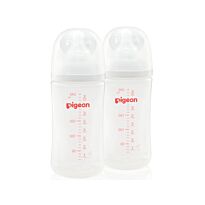 Pigeon 240ml SofTouch 3 PP Nursing Bottle Twin Pack