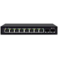 Scoop 8 Port Gigabit AI PoE 96W 2SFP Switch