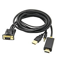 VGA (M)+Audio to HDMI (M) Converter 1.8m