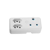 SWITCHED 3 PIN Adaptor - 1 x 16A 2 X 5A Euro