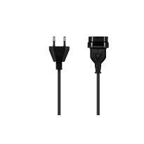 SWITCHED Easy Cable Extender 2Pin Euro to 2Pin Euro Socket 2M - Black