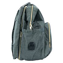 Totes Babe Alma Convertible Diaper Backpack Dark Grey