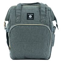 Totes Babe Alma Convertible Diaper Backpack Dark Grey