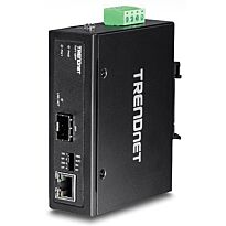 TrendNet Hardened Industrial 100/1000 Base-T to SFP Media Converter