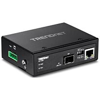 TrendNet Hardened Industrial 100/1000 Base-T to SFP Media Converter