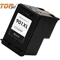 TopJet Generic Replacement Single Black Officejet Ink Cartridge CC654AE for HP901XL