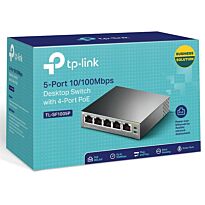 TP-Link TL-SF1005P 5-Port 10/100Mbps Desktop Switch with 4-Port PoE