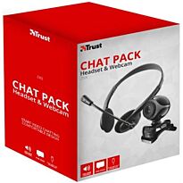 Trust 2 in 1 Chat Pack-Includes Exis Stylish VGA Webcam 640 X 480 Sensor Resolution