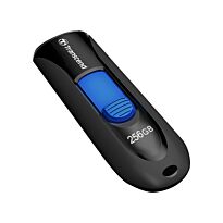 Transcend 256GB JF790 USB3.0 Capless Flash Drive - Black and Blue