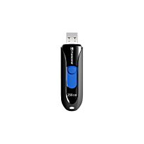 Transcend 256GB JF790 USB3.0 Capless Flash Drive - Black and Blue