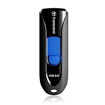 Transcend 32GB JF790 USB3.1 Capless Flash Drive - Black and Blue