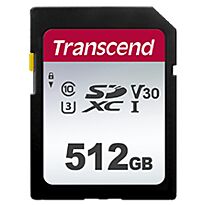 Transcend 300s 512GB UHS-1 Class-10 U1 U3 V30 SDXC Memory Card