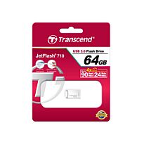 Transcend 64GB Jetflash 710 USB 3.0 - Silver