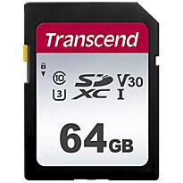 Transcend 300s 64gb UHS-I Class 10 U1 U3 V30 SDXC Card