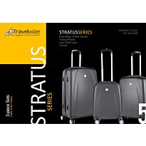 Travelwize Stratus ABS 3 Piece Set Dark Grey