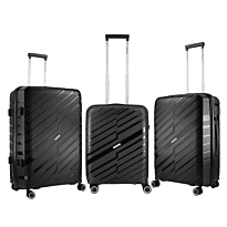 Travelwize  Java PP 4-Wheel Spinner 55cm Luggage Black