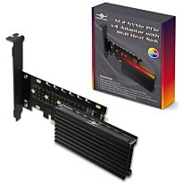 Vantec UGT-M2PC12-RGB M.2 NVMe PCIe x4 Adapter with ARGB Heat Sink