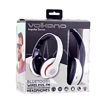 Volkano Impulse Series Bluetooth Headphones White