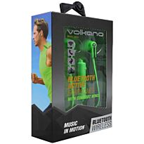 Volkano Motion Bluetooth Earphones Green and Black