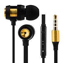 Volkano Alloy series metal earphone - Gold