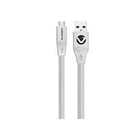 Volkano Slim Series Flat PVC Micro USB Cable 1.2m White