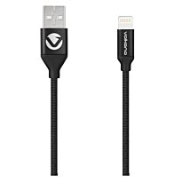 Volkano Weave Series Fabric Braided MFI Lightning Cable 1.2m Black