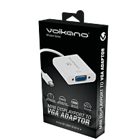 Volkano Miniport series Mini Displayport to VGA socket adaptor