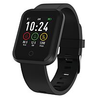 Volkano Active Tech Excel 2 Series Fitness Watch with HRM - Black with Extra Red Strap