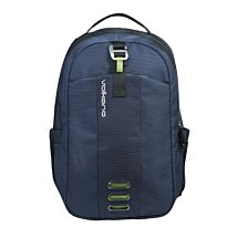 Volkano Latitude Laptop Backpack Navy and Lime 2 compartment