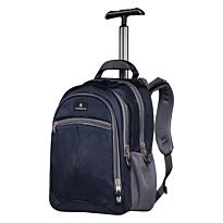 Volkano Orthopaedic Trolley Backpack 27L - Navy and Grey