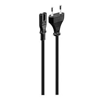 Volkano Presto series Power Cable 2 pin Figure 8 �to Type-C Euro 1.2m 5A - black