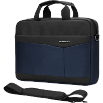 Volkano Seismic 15.6 inch Laptop Shoulder Bag Black and Navy