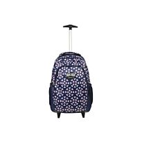 Volkano Winner Trolley Backpacks 22L Ladies Navy Floral