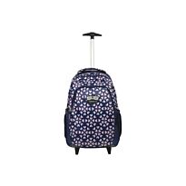 Volkano Winner Trolley Backpacks 22L Ladies Navy Floral