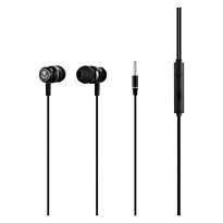 Volkano Stannic 2.0 Series Aux Earphones with Microphone - Black