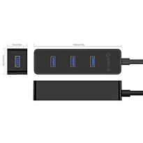 Orico 4 Port USB 3.0 HUB Black