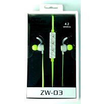 Geeko ZW-03 Wireless Bluetooth Earphones Green