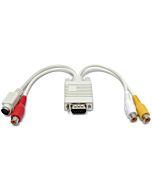 VGA To 3 RCA+S-Video Cable 10cm
