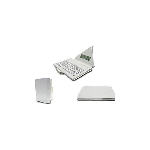 UNIVERSAL 8' FOLIO-TYPE CASE W/BT KEYBOARD-WHITE