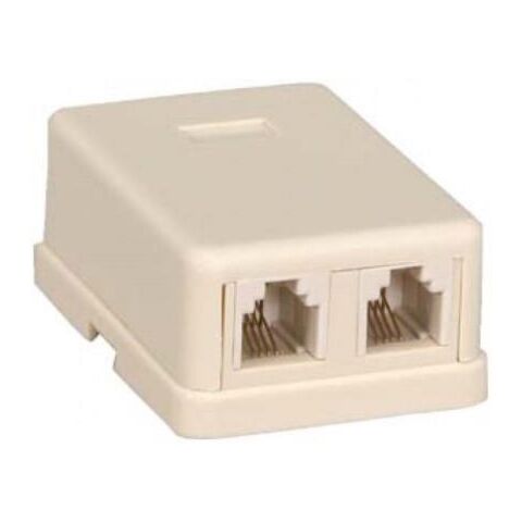 NetiX RJ11 Surface Mount Box Double