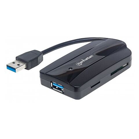 Manhattan SuperSpeed USB 3.0 Hub and Card Reader/Writer
