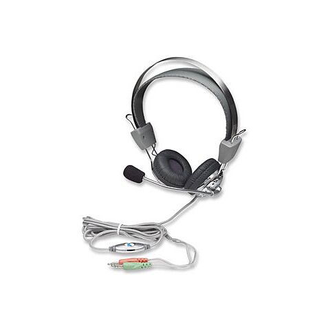 Manhattan Stereo Headset + Microphone with in-line volume control