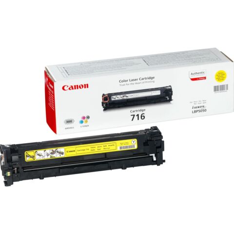 Canon Toner CRG 716 Y-LBP5050 / LBP5050N / MF8030CN / MF8040CN / MF8050CN / MF8080CW - Yield 1 500 Yellow