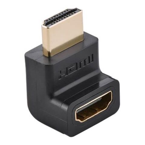 uGreen Version 2 HDMI Male To Female 90 Degree Up Adapter Colour Black