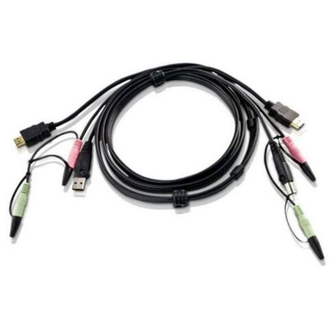 Aten 2L-7D02UH 1.8M USB HDMI KVM Cable with Audio