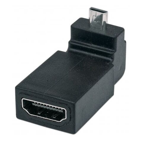 Manhattan HDMI Adapter - HDMI A Female to Micro Male 90??? Up Angle